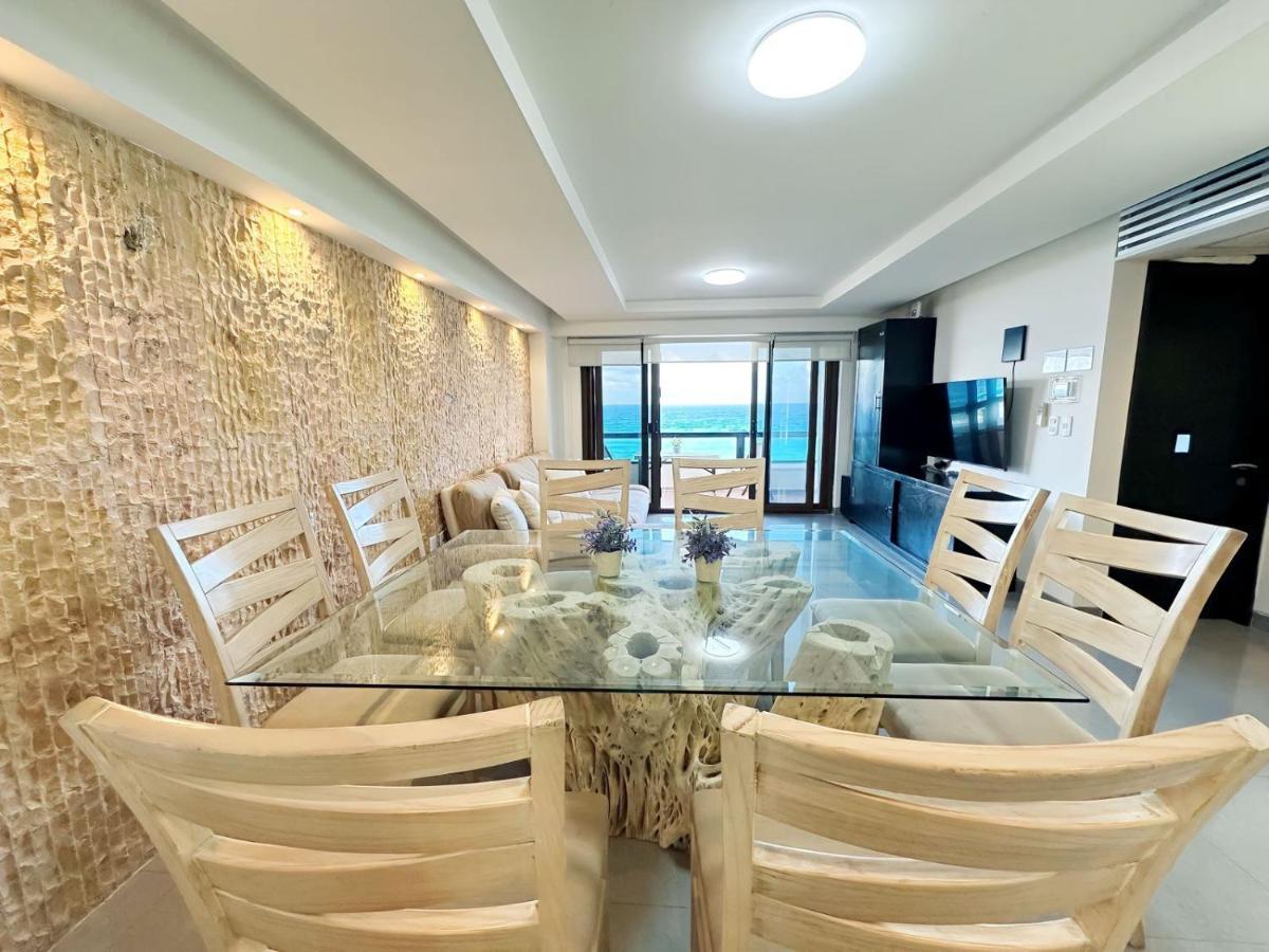 Amazing Beachfront Apartment Cancun Luaran gambar